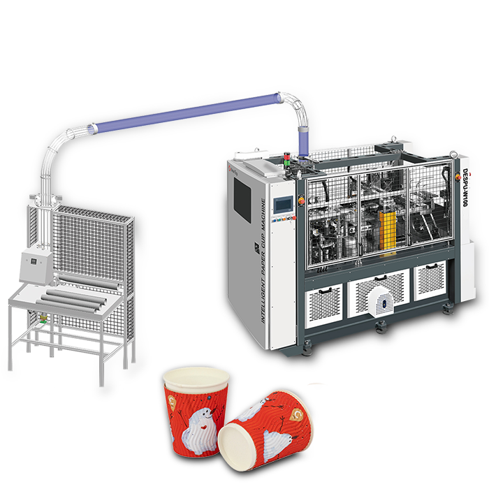 ماكينة تشكيل أكواب ورقية مع جاكيت الحرارة، DESPU-W140